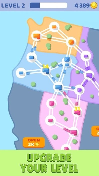 城市连接交通控制游戏
