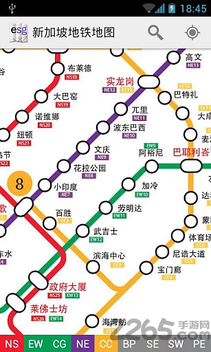 新加坡地铁图中文版